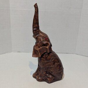 Elephant Leather Casa Vento Vino Rosso Barware Bar Wine Decanter Glass eyes